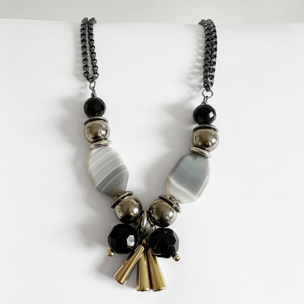 Judith & Charles - Gunmetal Necklace